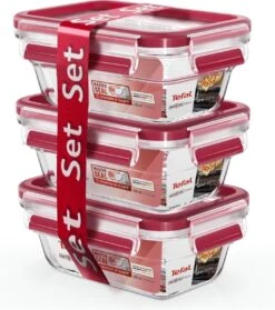Tefal MasterSeal Glass - 3 X 450 Ml - Rechthoekig -Dagelijkse Benodigdheden Verkoop 1063x1200