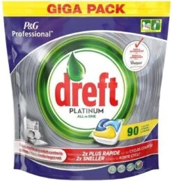 Dreft Platinum - All In One Lemon - 3 X 90 (270) Stuks - Vaatwastabletten - Voordeelverpakking -Dagelijkse Benodigdheden Verkoop 1145x1200