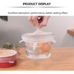 Siliconen Vershoud Deksels – Set Van 6 Stuks – Flexibel – Herbruikbaar – Wit - Stretch Tot Wel 30 Cm -Dagelijkse Benodigdheden Verkoop 1192x1200 4
