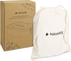 Navaris RVS Broodtrommel Met Verdeler - Meal Prep Bakje - Vershouddoos - Lunchbox - 17 X 13 X 6 Cm - Inhoud 0,8 Liter - Vaatwasbestendig -Dagelijkse Benodigdheden Verkoop 1200x1041