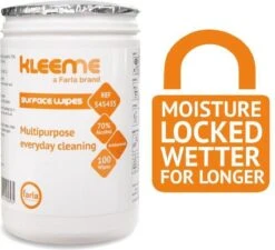 Schoonmaakdoekjes - Ontsmettingsdoekjes - Desinfectiedoekjes - Desinfectie Doekjes - KleenMe - Alcohol Doekjes - Alcoholdoekjes - Allesreiniger Zachte Antibacteriële Alcohol Wipes- 100 Doekjes - Met Dispenser - 70% Alcohol - 185 X 110mm -Dagelijkse Benodigdheden Verkoop 1200x1092