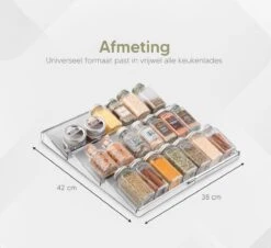 Johannes & Co - 2 Set Kruidenrek Voor Lade - Keuken Organizer - Kruiden Organizer -Dagelijkse Benodigdheden Verkoop 1200x1097 4