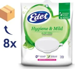 Edet Aloe Vera Vochtig Toiletpapier - 8 X 40 Stuks - Halfjaar Voorraad -Dagelijkse Benodigdheden Verkoop 1200x1101