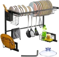 Afdruiprek Droger Zwart Voor Bestek Boven De Gootsteen 65 Cm X 29 Cm X 52 Cm 20 Afdruiprek Droger Zwart Voor Bestek Boven De Gootsteen 65 Cm X 29 Cm X 52 Cm -Dagelijkse Benodigdheden Verkoop 1200x1154 1