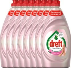 Uitgelichte producten 11 Dreft Clean & Care Rose & Satin Afwasmiddel - 8x780ml - Voordeelverpakking