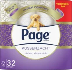 Page Toiletpapier - 32 Rollen - Kussenzacht Wc Papier (3-laags) - Voordeelverpakking -Dagelijkse Benodigdheden Verkoop 1200x1167 2