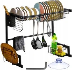 Afdruiprek Droger Zwart Voor Bestek Boven De Gootsteen 65 Cm X 29 Cm X 52 Cm 13 Afdruiprek Droger Zwart Voor Bestek Boven De Gootsteen 65 Cm X 29 Cm X 52 Cm -Dagelijkse Benodigdheden Verkoop 1200x1167