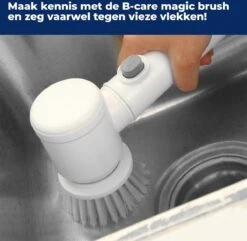B-care Magic Brush - Elektrische Multifunctionele Schoonmaakborstel - 7 Opzetstukken - Wasborstel - Poetsmachine - Schrobborstel - Handborstel - Werkborstel - Schrobber - Boorborstel - Reinigingsborstel -Dagelijkse Benodigdheden Verkoop 1200x1170 1
