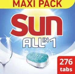 SUN® Sun All-in 1 Normaal Vaatwastabletten - 276 Tabletten - Voordeelverpakking -Dagelijkse Benodigdheden Verkoop 1200x1174 2