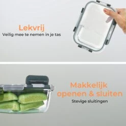 Formilo Meal Prep Bakjes - Lekvrije Vershoudbakjes - Diepvriesbakjes - Luchtdicht - BPA Vrij - Glas - 10 Stuks -Dagelijkse Benodigdheden Verkoop 1200x1199 6