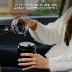 Coninx Yoghurtbeker To Go - Muesli Beker To Go - Lunchbeker - Mueslibeker 640ml (450ml+190ml) - Zwart -Dagelijkse Benodigdheden Verkoop 1200x1200 221