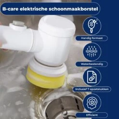 B-care Magic Brush - Elektrische Multifunctionele Schoonmaakborstel - 7 Opzetstukken - Wasborstel - Poetsmachine - Schrobborstel - Handborstel - Werkborstel - Schrobber - Boorborstel - Reinigingsborstel -Dagelijkse Benodigdheden Verkoop 1200x1200 339