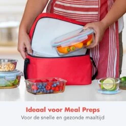 KitchenBrothers Meal Prep Bakjes - Set - Luchtdicht - BPA Vrij - Glas - 9 Stuks -Dagelijkse Benodigdheden Verkoop 1200x1200 504