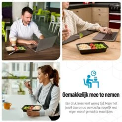 Meal Prep Bakjes - 20 Stuks - 1 Compartiment - Lunchbox - Diepvriesbakjes - Vershoudbakjes - Plastic Bakjes Met Deksel - Magnetron Bakjes Met Deksel - Meal Prep - Vershouddoos - 1L - BPA Vrij - Fitcrafters -Dagelijkse Benodigdheden Verkoop 1200x1200 513