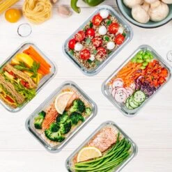 KitchenBrothers Meal Prep Bakjes - Set - Luchtdicht - BPA Vrij - 1L - Glas - 5 Stuks -Dagelijkse Benodigdheden Verkoop 1200x1200 527