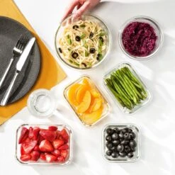 Vershoudbakjes - Meal Prep Bakjes - Diepvriesbakjes - Vershouddoos - Vershoudbakjes Set - Glas - 12 Stuks - BPA Vrij - Stosh 12 Vershoudbakjes - Meal Prep Bakjes - Diepvriesbakjes - Vershouddoos - Vershoudbakjes Set - Glas - 12 Stuks - BPA Vrij - Stosh -Dagelijkse Benodigdheden Verkoop 1200x1200 534