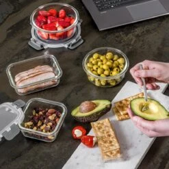 Vershoudbakjes - Meal Prep Bakjes - Diepvriesbakjes - Vershouddoos - Vershoudbakjes Set - Glas - 12 Stuks - BPA Vrij - Stosh 14 Vershoudbakjes - Meal Prep Bakjes - Diepvriesbakjes - Vershouddoos - Vershoudbakjes Set - Glas - 12 Stuks - BPA Vrij - Stosh -Dagelijkse Benodigdheden Verkoop 1200x1200 536