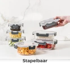 Vershoudbakjes - Meal Prep Bakjes - Diepvriesbakjes - Vershouddoos - Vershoudbakjes Set - Glas - 12 Stuks - BPA Vrij - Stosh 15 Vershoudbakjes - Meal Prep Bakjes - Diepvriesbakjes - Vershouddoos - Vershoudbakjes Set - Glas - 12 Stuks - BPA Vrij - Stosh -Dagelijkse Benodigdheden Verkoop 1200x1200 537