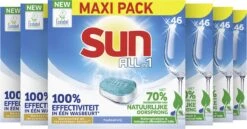 SUN® Sun All-in 1 Normaal Vaatwastabletten - 276 Tabletten - Voordeelverpakking -Dagelijkse Benodigdheden Verkoop 1200x629