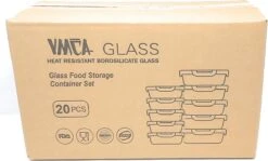 VMCA Glazen Vershoudbakjes Voor Vriezer Oven En Magnetron - 10 Bakjes - Grijs -Dagelijkse Benodigdheden Verkoop 1200x726