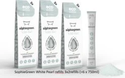 SophieGreen White Pearl Badkamerreiniger 3x2 Navullingen (=6x750 Ml)