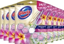 Glorix Aroma Lux Pink Jasmine & Elderflower Toiletblokken - 9 Stuks - Voordeelverpakking -Dagelijkse Benodigdheden Verkoop 1200x827