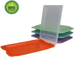 Merkloos Vershouddozen Vleeswarendoos Koelkast Vershoudbakje Bewaren Koelkast Beleg Bewaardoos Broodbeleg Stapelbaar Met Deksel 4 Stuks -Dagelijkse Benodigdheden Verkoop 1200x919