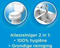 Ajax® Ajax Allesreiniger 100% Hygiene 6 X 1L - Voordeelverpakking -Dagelijkse Benodigdheden Verkoop 1200x953