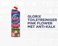 Glorix WC Powergel Toiletreiniger Pink Flower - 6 X 750 Ml - Voordeelverpakking -Dagelijkse Benodigdheden Verkoop 1200x961