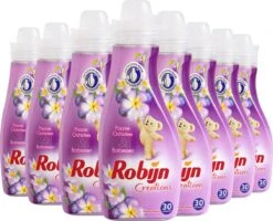Robijn Creations Paarse Orchidee & Bosbessen Wasverzachter - 8 X 30 Wasbeurten - Voordeelverpakking -Dagelijkse Benodigdheden Verkoop 1200x970