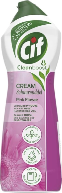Cif CleanBoost Cream Pink Schuurmiddel - 8 X 750 Ml - Voordeelverpakking 15 Cif CleanBoost Cream Pink Schuurmiddel - 8 X 750 Ml - Voordeelverpakking -Dagelijkse Benodigdheden Verkoop 390x1200 1