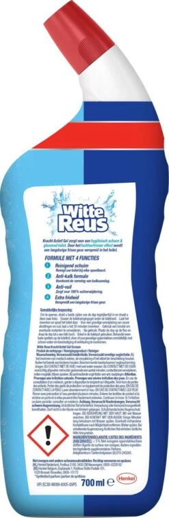 Witte Reus Toiletreiniger - Kracht Actief Gel Oceaan - Voordeelverpakking 10 X 700ml 14 Witte Reus Toiletreiniger - Kracht Actief Gel Oceaan - Voordeelverpakking 10 X 700ml -Dagelijkse Benodigdheden Verkoop 393x1200 2