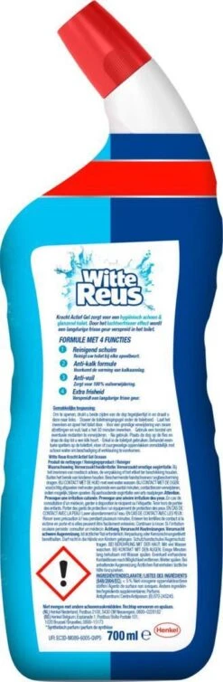 Witte Reus Toiletreiniger - Kracht Actief Gel Oceaan - Voordeelverpakking 10 X 700ml 15 Witte Reus Toiletreiniger - Kracht Actief Gel Oceaan - Voordeelverpakking 10 X 700ml -Dagelijkse Benodigdheden Verkoop 393x1200 3
