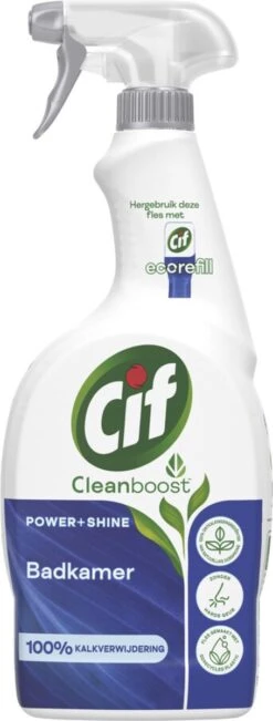 Cif CleanBoost Power & Shine Badkamer Spray - 6 X 750 Ml - Voordeelverpakking 20 Cif CleanBoost Power & Shine Badkamer Spray - 6 X 750 Ml - Voordeelverpakking -Dagelijkse Benodigdheden Verkoop 455x1200