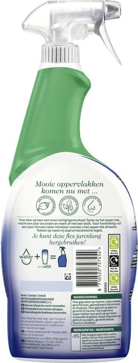 Cif CleanBoost Power & Shine Badkamer Spray - 6 X 750 Ml - Voordeelverpakking 2 Cif CleanBoost Power & Shine Badkamer Spray - 6 X 750 Ml - Voordeelverpakking - Afbeelding 2