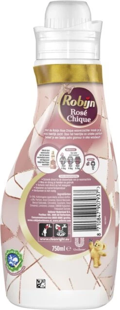 Robijn Collections Rosé Chique Wasverzachter - 4 X 750 Ml - Voordeelverpakking -Dagelijkse Benodigdheden Verkoop 465x1200