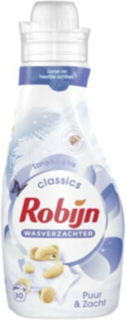 Robijn Puur & Zacht Wasverzachter - 8 X 30 Wasbeurten - Voordeelverpakking -Dagelijkse Benodigdheden Verkoop 471x1200