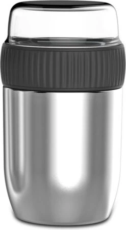 Coninx Thermos Lunchbox - Muesli Beker To Go - Isoleer Lunchpot - Yoghurtbeker To Go - Mueslibeker 840ml (600ml+240ml) - RVS -Dagelijkse Benodigdheden Verkoop 660x1200