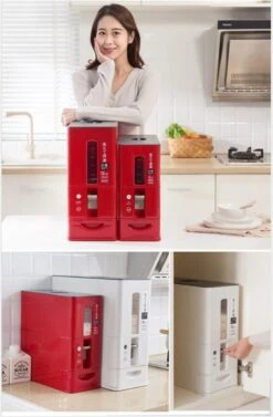 Merkloos TDR-Japans Rijst/Granen Container/Dispenser/ Opbergdoos - 6KG Inhoud - Wit -Dagelijkse Benodigdheden Verkoop 787x1200 1