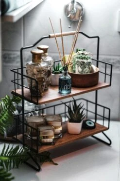 Metalen Keuken Etagere 2 Laags Van Naturn Living | Keuken Opbergrek | Kruidenpotjes Rek | Kruiden Organizer | Keuken Rek Specerijen | Mat Zwart -Dagelijkse Benodigdheden Verkoop 800x1200 3