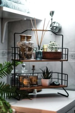 Metalen Keuken Etagere 2 Laags Van Naturn Living | Keuken Opbergrek | Kruidenpotjes Rek | Kruiden Organizer | Keuken Rek Specerijen | Mat Zwart -Dagelijkse Benodigdheden Verkoop 800x1200 5