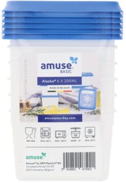 Amuse® | Klein Diepvriesdoosje Alaska 200ml | 12 Stuks | Bewaardoos | Klein Vershouddoosje -Dagelijkse Benodigdheden Verkoop 826x1200