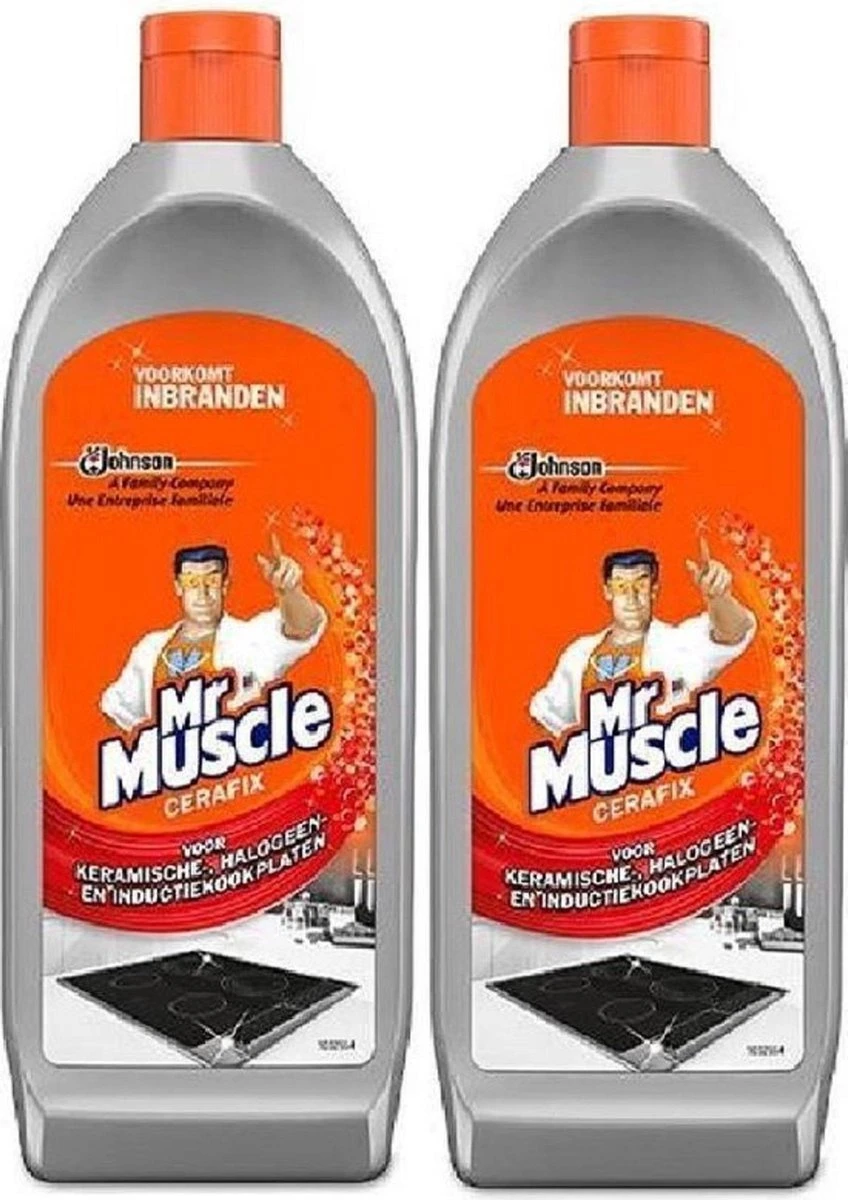 Mr. Muscle - Cera-Fix Voor Keramische - Halogeen En Inductie Kookplaten - Kookplaatreiniger - 2 X 200 Ml 1 Mr. Muscle - Cera-Fix Voor Keramische - Halogeen En Inductie Kookplaten - Kookplaatreiniger - 2 X 200 Ml