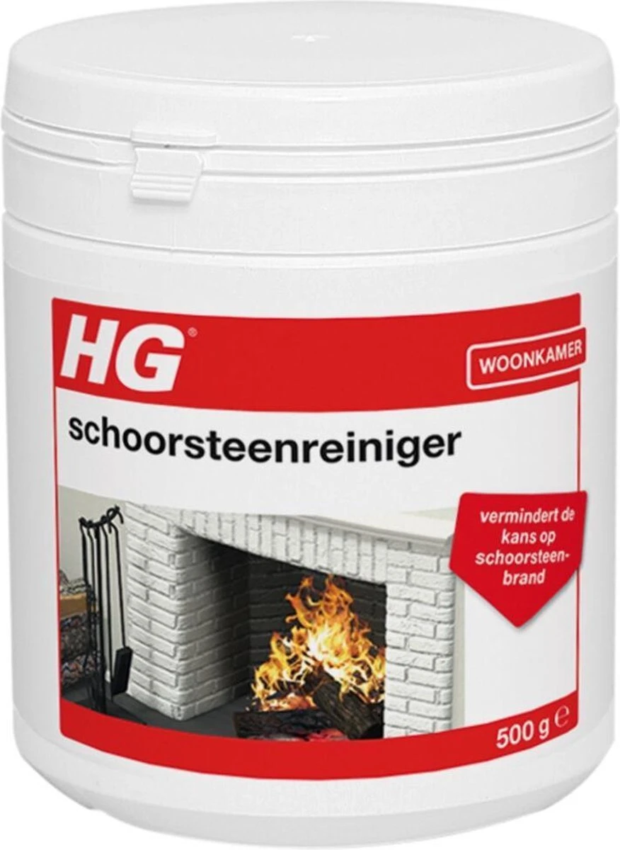 HG Schoorsteenreiniger - 500 Gr - Voor Schoorsteenkanaal, Open Haard En Allesbrander 1 HG Schoorsteenreiniger - 500 Gr - Voor Schoorsteenkanaal, Open Haard En Allesbrander