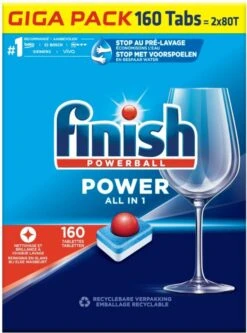 Finish Power All In One Regular Vaatwastabletten - 160 Stuks -Dagelijkse Benodigdheden Verkoop 890x1200