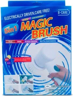B-care Magic Brush - Elektrische Multifunctionele Schoonmaakborstel - 7 Opzetstukken - Wasborstel - Poetsmachine - Schrobborstel - Handborstel - Werkborstel - Schrobber - Boorborstel - Reinigingsborstel -Dagelijkse Benodigdheden Verkoop 914x1200