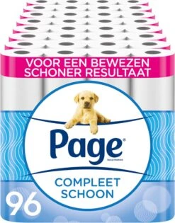 Uitgelichte producten 1 Page Toiletpapier - 96 Rollen - Compleet Schoon Wc Papier - Met Een Vleugje Katoen