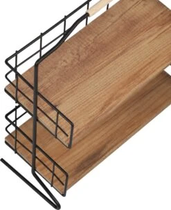 Metalen Keuken Etagere 2 Laags Van Naturn Living | Keuken Opbergrek | Kruidenpotjes Rek | Kruiden Organizer | Keuken Rek Specerijen | Mat Zwart -Dagelijkse Benodigdheden Verkoop 978x1200